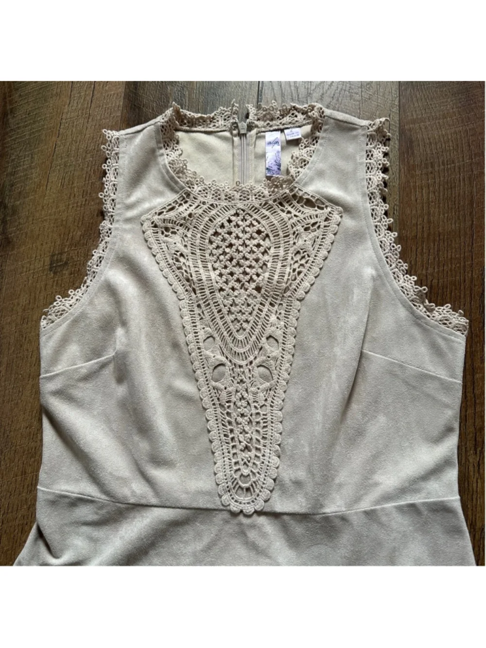 Women's Alya Dress Size L Beige Summer - Picture 4 of 9